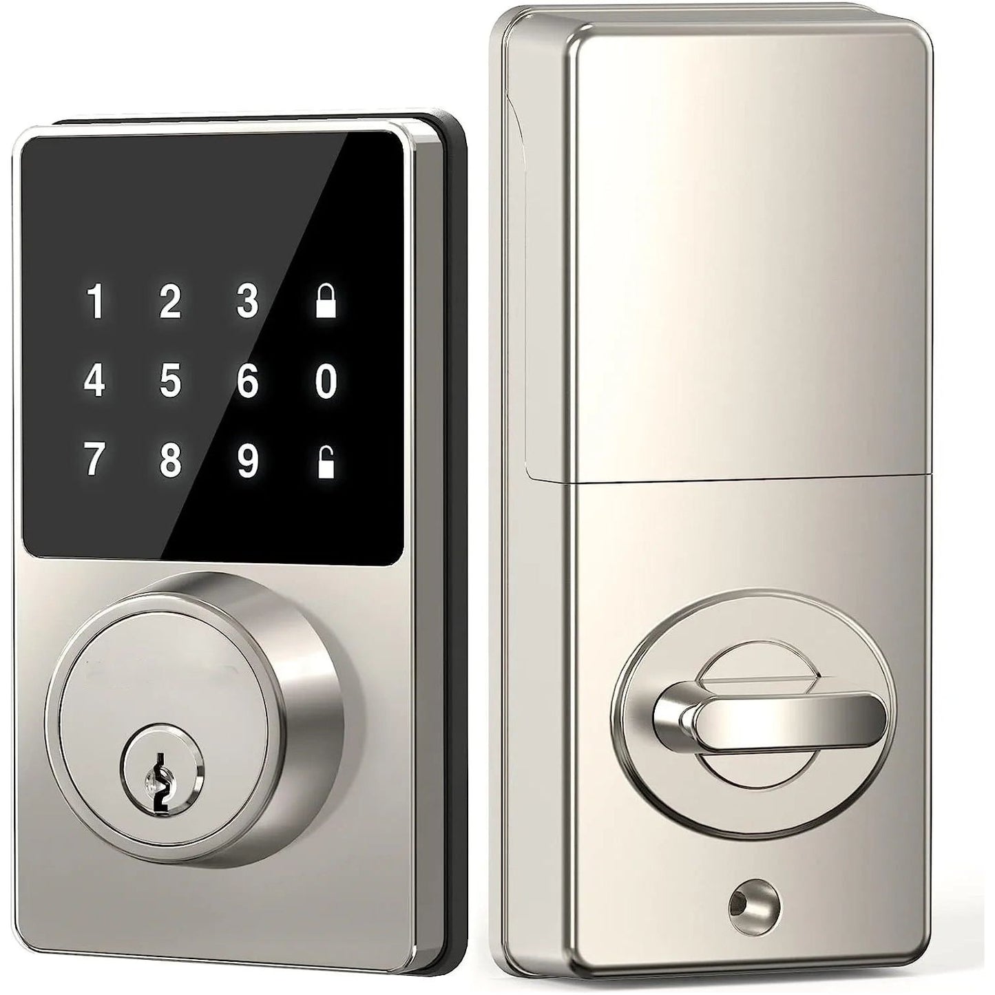 Smart Lock with Password, Keyless Entry Door Lock with Touchscreen Keypads, Easy to Install, App Unlock, 50 User Codes