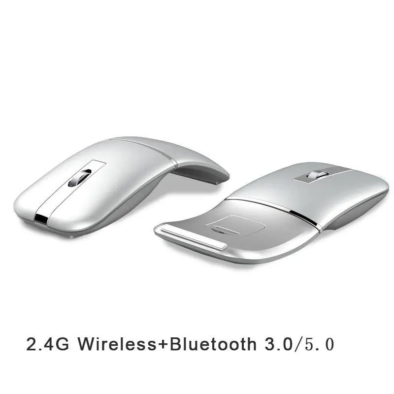 Ultra-Thin Rotatable Wireless Mouse Rechargeable Bluetooth Silent Ergonomic Computer for Mac Tablet Macbook Laptop Gaming Office