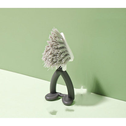 Vertical Pot Brush, Dish Brush, V-shaped Cleaning BrushHanging Stove Brush