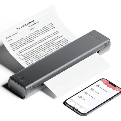 Phomemo M08F Portable Thermal Printer – Wireless Bluetooth, A4 Size, Compatible with Smartphones & PCs