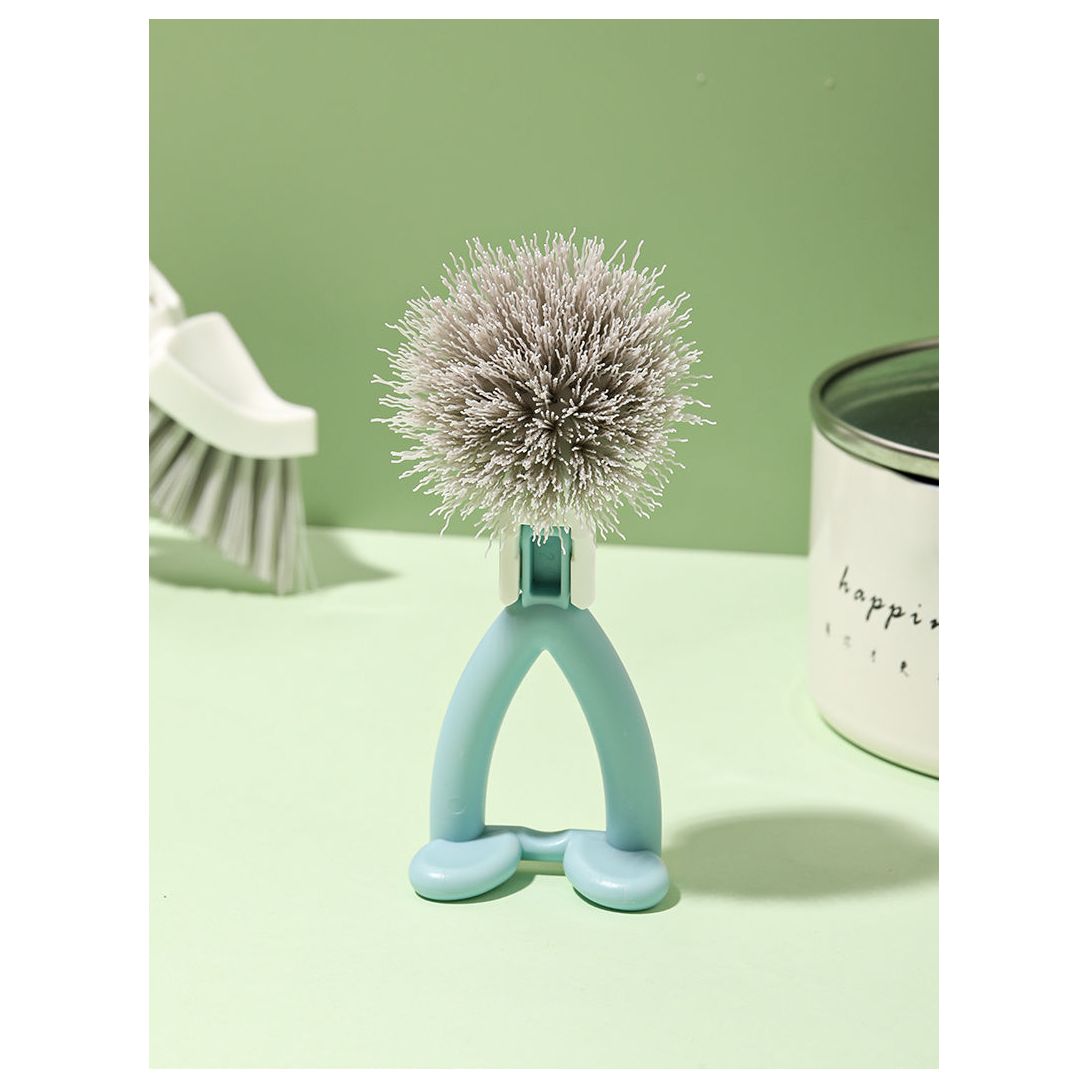 Vertical Pot Brush, Dish Brush, V-shaped Cleaning BrushHanging Stove Brush