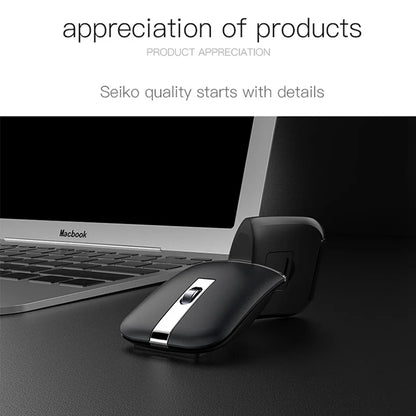 Ultra-Thin Rotatable Wireless Mouse Rechargeable Bluetooth Silent Ergonomic Computer for Mac Tablet Macbook Laptop Gaming Office