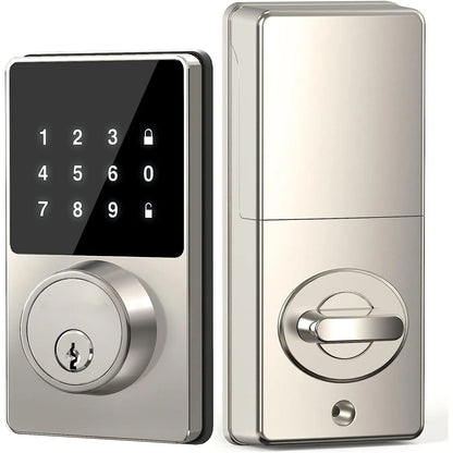 Smart Lock with Password, Keyless Entry Door Lock with Touchscreen Keypads, Easy to Install, App Unlock, 50 User Codes