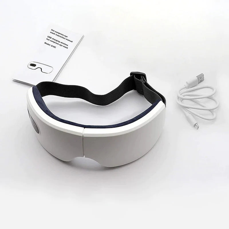 4D Electric Smart Eye Massager – Bluetooth-Enabled Heated Vibration Therapy for Dark Circles & Tired Eyes
