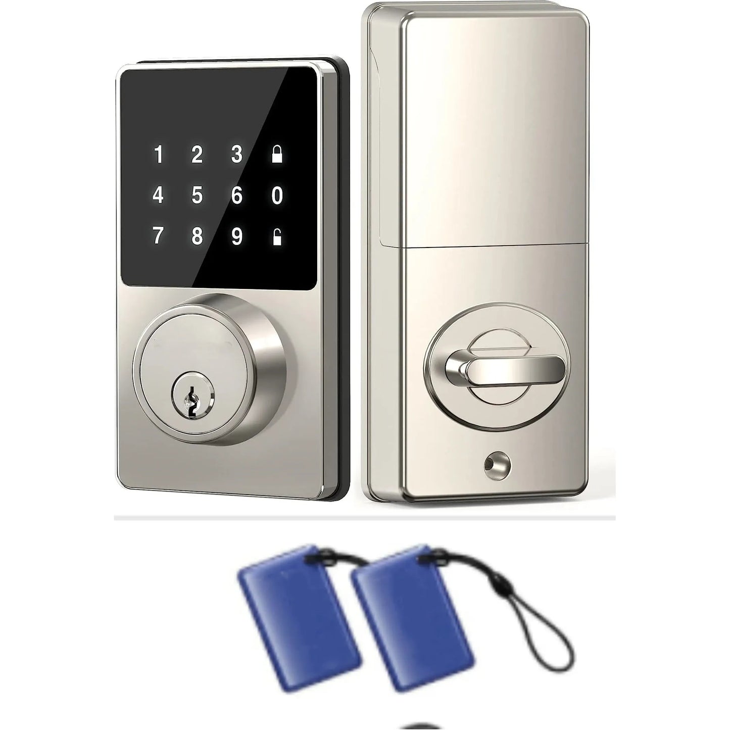 Smart Lock with Password, Keyless Entry Door Lock with Touchscreen Keypads, Easy to Install, App Unlock, 50 User Codes