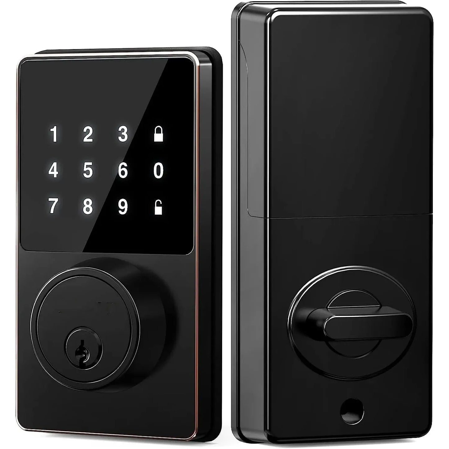 Smart Lock with Password, Keyless Entry Door Lock with Touchscreen Keypads, Easy to Install, App Unlock, 50 User Codes