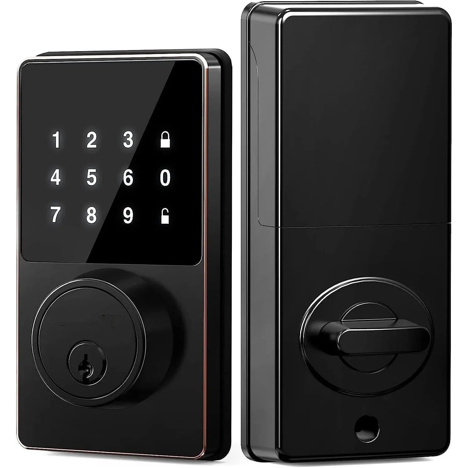 Smart Lock with Password, Keyless Entry Door Lock with Touchscreen Keypads, Easy to Install, App Unlock, 50 User Codes