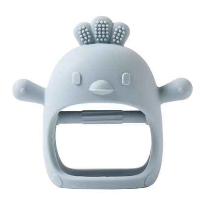 Baby Teether Chick Gloves Teether Silicone Anti-Eating Hand ​Molar Stick Massage Gums Baby Anti-Biting Teether Baby Accessories