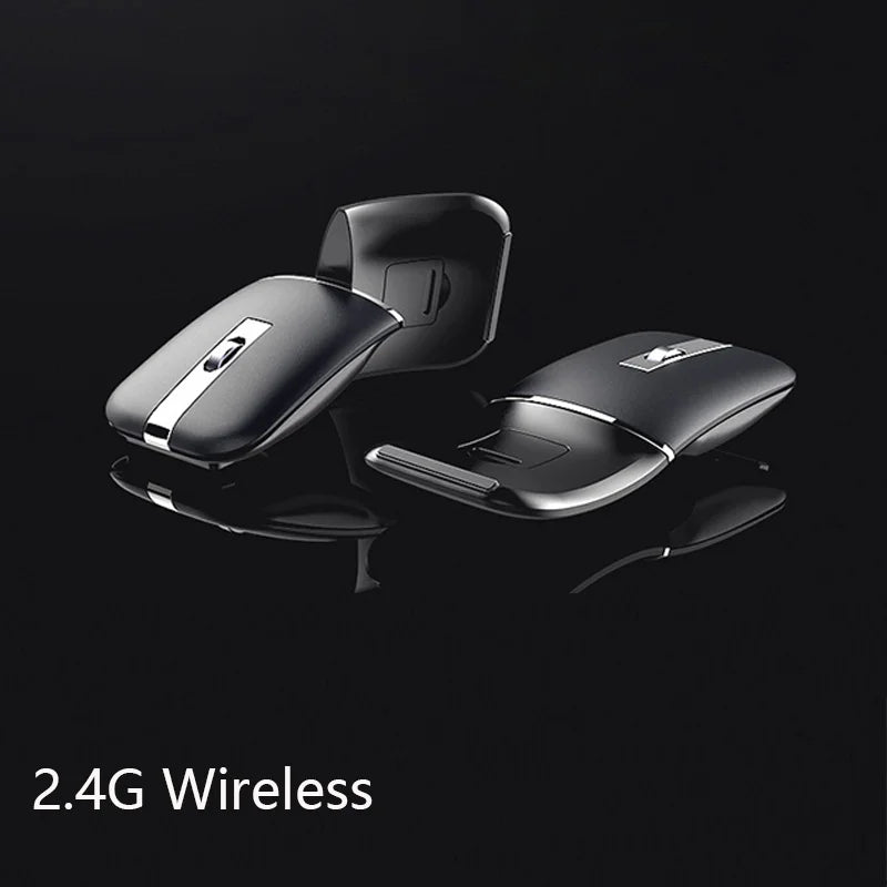 Ultra-Thin Rotatable Wireless Mouse Rechargeable Bluetooth Silent Ergonomic Computer for Mac Tablet Macbook Laptop Gaming Office
