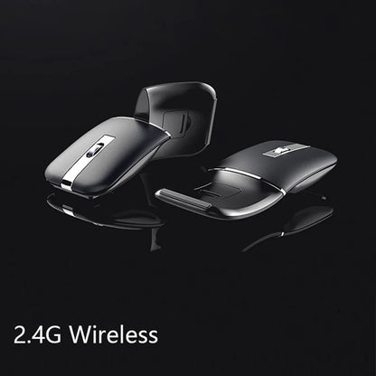 Ultra-Thin Rotatable Wireless Mouse Rechargeable Bluetooth Silent Ergonomic Computer for Mac Tablet Macbook Laptop Gaming Office