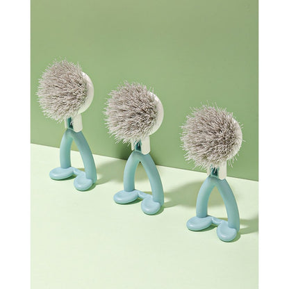 Vertical Pot Brush, Dish Brush, V-shaped Cleaning BrushHanging Stove Brush