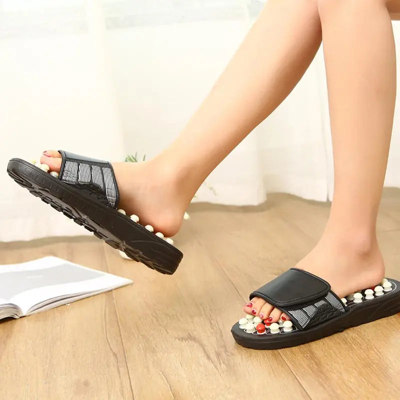 Foot Massage Slippers, 1 Pair Foot Acupoint Massage Slippers, Body Circulation Relaxation Stress Relief Foot Sole Massager Shoes, Back to School Comfort Body Care Product