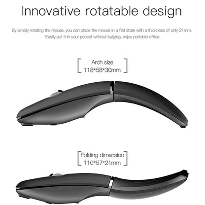 Ultra-Thin Rotatable Wireless Mouse Rechargeable Bluetooth Silent Ergonomic Computer for Mac Tablet Macbook Laptop Gaming Office